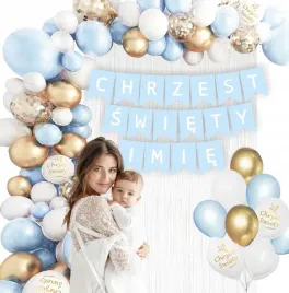 girlanda-balonowa-dekoracja-na-chrzest-imie-niebieska-zlota-balony-chrzciny