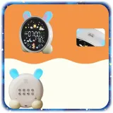 zegar-budzik-krolik-dla-dzieci-lampka-nocna-led-timer-bialy-szum-akumulator-stan-nowy