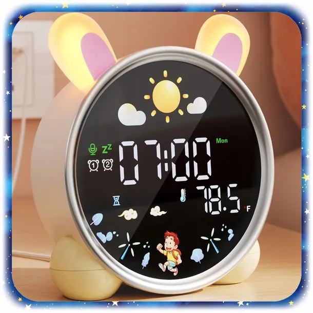 zegar-budzik-krolik-dla-dzieci-lampka-nocna-led-timer-bialy-szum-akumulator-plec-unisex-wiek-dziecka-0