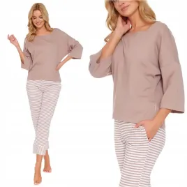 pizama-damska-bawelniana-doctor-nap-5119-beige-l