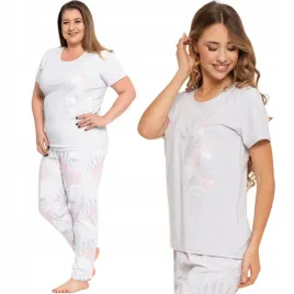 moraj-bawelniana-dwuczesciowa-pizama-damska-dlugie-spodnie-5200-005-2xl