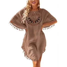 tunika-plazowa-letnia-sukienka-narzutka-boho-haft-lekkie-pareo-brazowe
