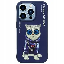 etui-nimmy-futeral-glasses-cool-cat-do-apple-iphone-15-pro-niebieskie
