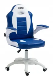 fotel-cobra-junior-pro-niebiesko-bialy