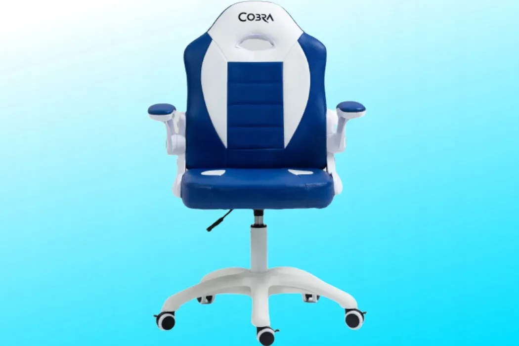 fotel-cobra-junior-pro-niebiesko-bialy