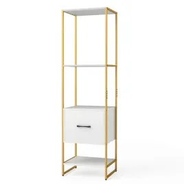 5-poziomowy-regal-z-szuflada-i-metalowa-rama-nowoczesny-regal-na-ksiazki