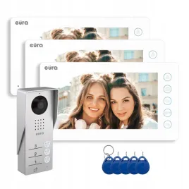 wideo-domofon-trzy-rodziny-trojrodzinny-3r-brelok