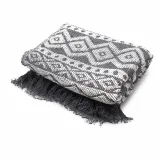 bawelniana-narzuta-boho-grey-geometric-stan-nowy