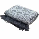 bawelniana-narzuta-boho-grey-geometric-dlugosc-150-cm