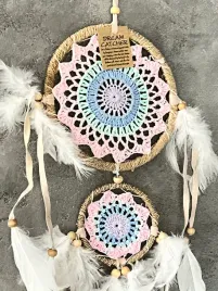 lapacz-snow-szydelkowy-boho-dekoracja-scienna-amulet-idealny-prezent-17cm