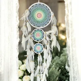 lapacz-snow-potrojny-szydelkowy-boho-dekoracja-amulet-idealny-prezent-22cm