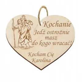 zawieszka-do-samochodu-serce-z-grawerem-swiety-krzysztof-urodziny-grawer