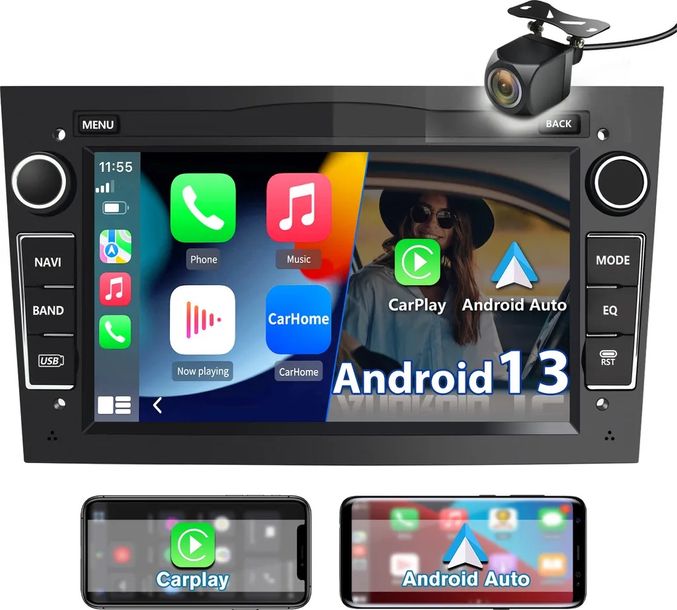 RADIO 2 DIN ANDROID 13 OPEL ASTRA CORSA VECTRA ZAFIRA MERIVA ANTARA VIVARO