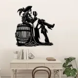 dekoracja-scienna-3d-piratka-noir-stan-nowy