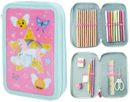 piornik-szkolny-rozkladany-2-poziomy-kredki-flamastry-jednorozec-dla-dzieci