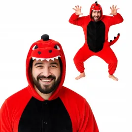 pizama-onesie-kigurumi-kostium-przebranie-czerwony-dinozaur-m-155-165cm