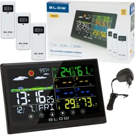 stacja-pogodowa-pogody-meteo-termometr-higrometr-zegar-budzik-3x-czujnik