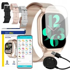 smartwatch-zegarek-damski-pomiar-cukru-rozmowy-smart-watch-zloty-4-paski