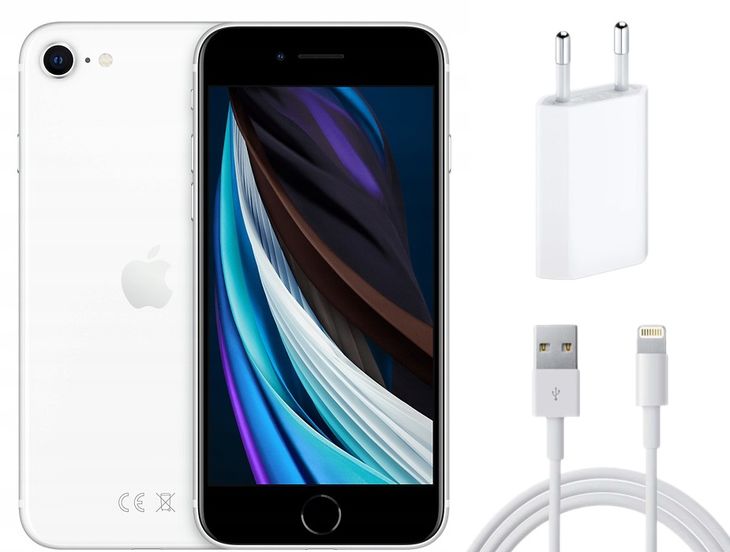 ﻿Smartfon Apple iPhone SE 2020 64GB Biały | AKCESORIA | Stan: Dobry