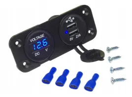 ladowarka-montazowa-2x-usb-31a-z-woltomierzem-samochodowym-od-6-do-28v