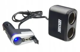 rozgaleziacz-zapalniczki-z-dwoma-gniazdami-12v-60w-usb-1000ma