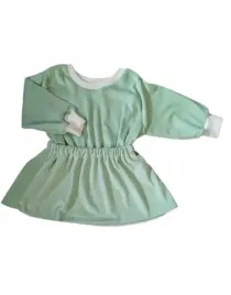 sukienka-pistacjowa-welur-super-soft-rozmiar-164