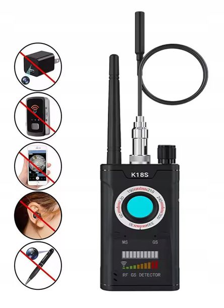 ﻿Wykrywacz podsłuchów kamer lokalizatorów GSM GPS LTE najnowszy model K18S