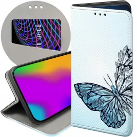 etui-z-klapka-do-honor-magic7-pro-wzory-motyle-butterfly-barwne-futeral