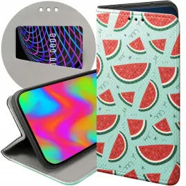 etui-z-klapka-do-honor-magic7-pro-wzory-owoce-arbuz-ananas-cytryny-futeral