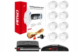 biale-czujniki-parkowania-cofania-8-czujnikow-22mm-wyswietlacz-led-frez