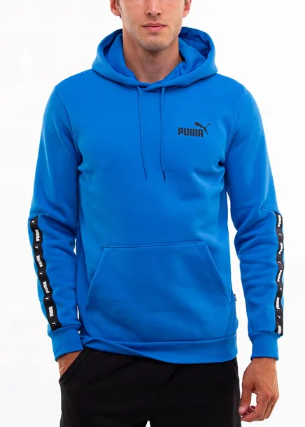 Bluza Męska z Kapturem PUMA Dresowa Sportowa Wygodna Logo Hoodie roz. M