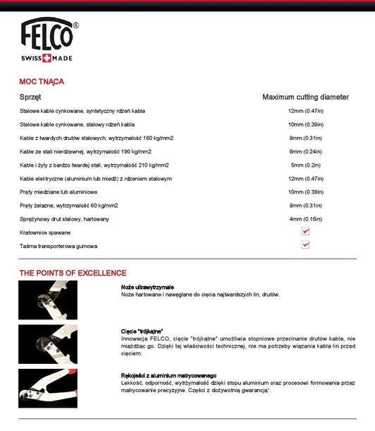 felco-c12-stan-nowy-zasilanie-reczne