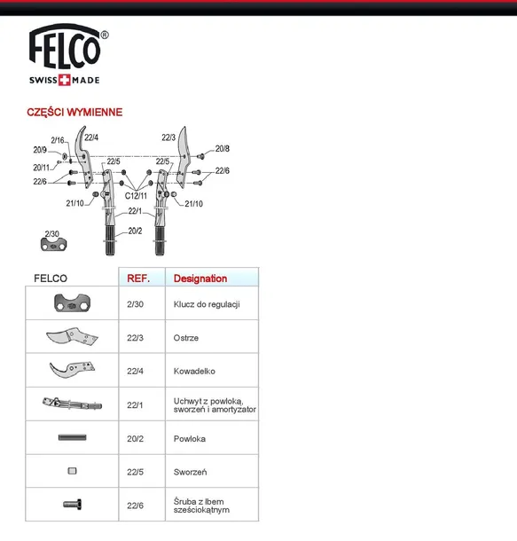 felco-22-sekator-zasilanie-reczne-stan-nowy