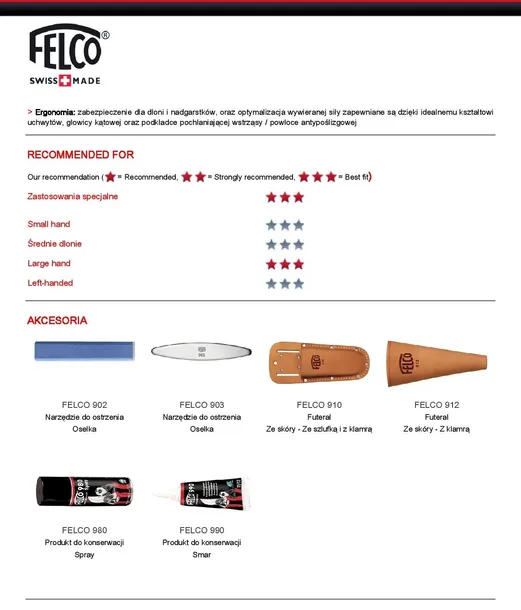 felco-19-stan-nowy-zasilanie-reczne