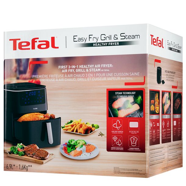 FRYTKOWNICA BEZTŁUSZCZOWA AIRFRYER TEFAL XL 6,5L GRILL PIECZENIE PAROWAR