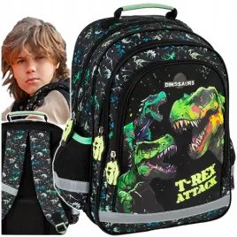 plecak-szkolny-dla-chlopca-derform-dn20-dinozaury-atak-t-rexa-tyranozaur