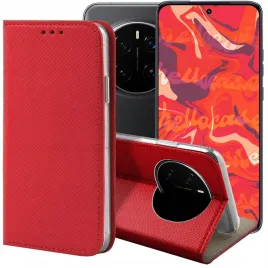 etui-z-klapka-do-honor-magic7-pro-czerwone-zamykane-magnetyczne-kabura-case