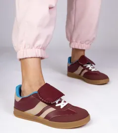 bordowe-sneakersy-trampki-damskie-sportowe-lukka