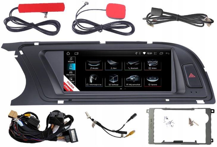 RADIO NAWIGACJA MONITOR ANDROID AUDI A4 B8 CONCERT 4/64 GB CARPLAY LTE