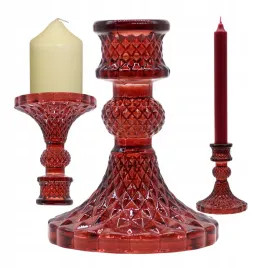 swiecznik-szklany-na-nozce-dwustronny-obiadowy-do-swiec-rytualnych