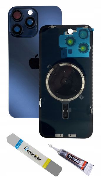 Uzbrojony OEM Panel tylny granatowy do iPhone 15 Pro Max klapka baterii