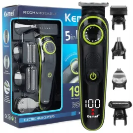 golarka-meska-trymer-do-brody-wlosow-zestaw-5w1-kemei-barber-usb