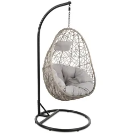 hustawka-ogrodowa-kokon-wiszacy-fotel-z-poduszka-di-volio-bacoli-szary