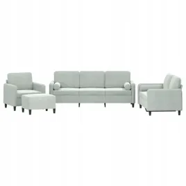 4-cz-komplet-wypoczynkowy-z-poduszkami-jasnoszary-aksamit