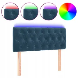 zaglowek-do-lozka-z-led-ciemnoniebieski-90x7x78-88-cm-aksamit