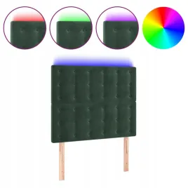 zaglowek-do-lozka-z-led-ciemnozielony-100x5x118-128-cm