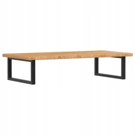 polka-scienna-pod-umywalke-stal-i-lite-drewno-debowe