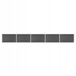 zestaw-ogrodzeniowy-z-wpc-872-x-105-cm-czarny