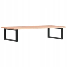 polka-scienna-pod-umywalke-stal-i-lite-drewno-debowe
