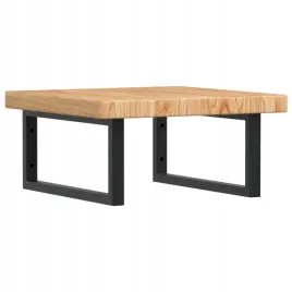 polka-scienna-pod-umywalke-stal-i-lite-drewno-debowe